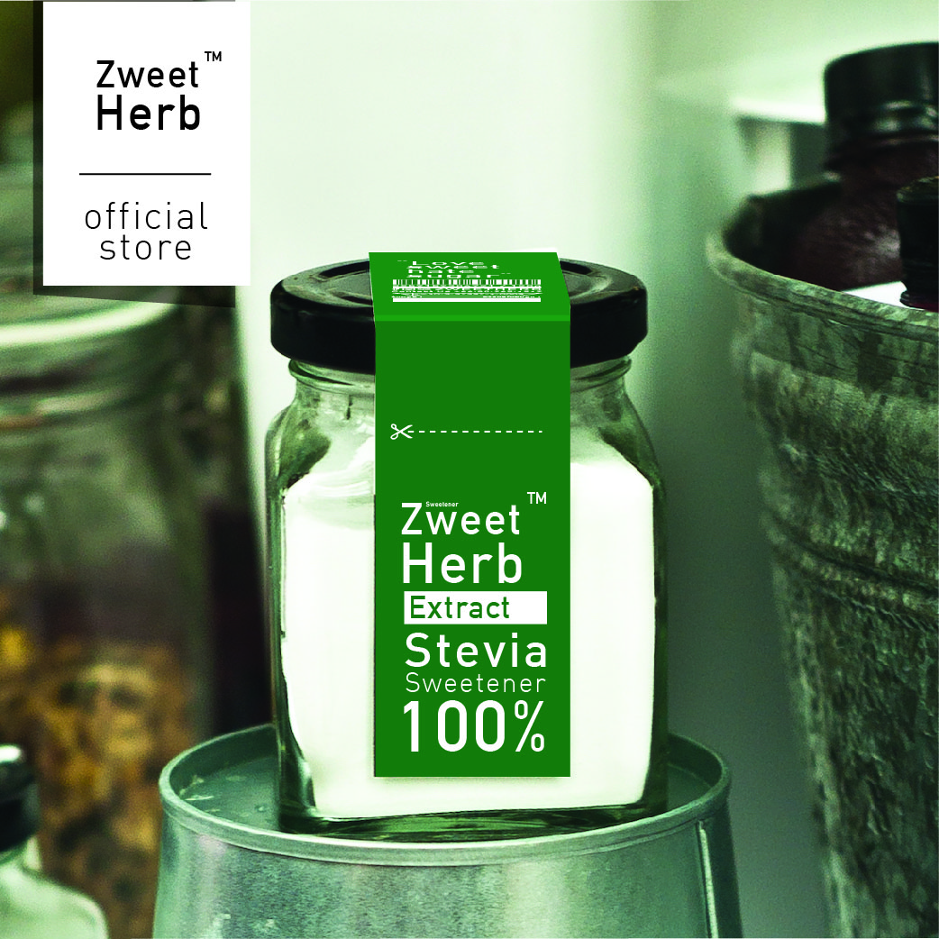 ZweetHerb KETOGENIC หญ้าหวานสกัด100% Stevia Extract100@g.