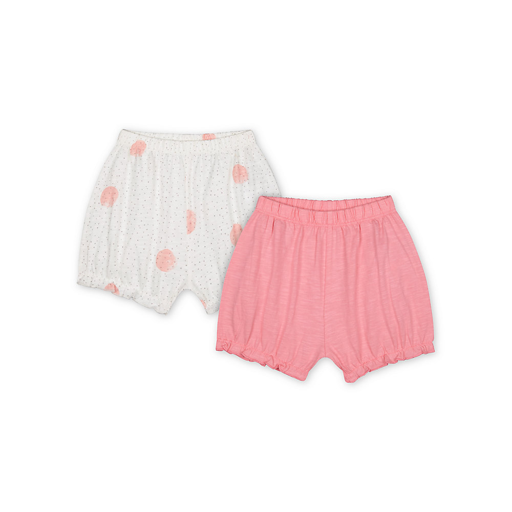 กางเกงขาสั้นเด็กทารก Mothercare pink spot jersey shorts - 2 pack VE578
