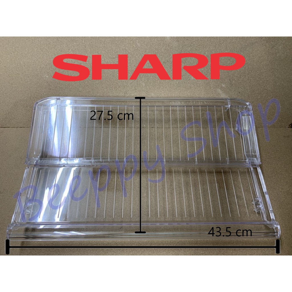 อะไหล่ตู้เย็น? อะไหล่ตู้เย็นlg? อะไหล่ตู้เย็นsharp อะไหล่ตู้เย็น?haier อะไหล่ตู้เย็น?sanyo? ?ชั้นวางของในตู้เย็น Sharp ชาร์ป รุ่น SJ-G15/N15/M15/G15/N19/M19 ถาดวางของในตู้เย็น ถาดเลื่อน โปรโมชั่น ราคาถูก