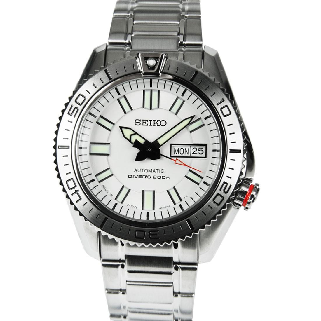 Seiko 5 cheap white dial diver