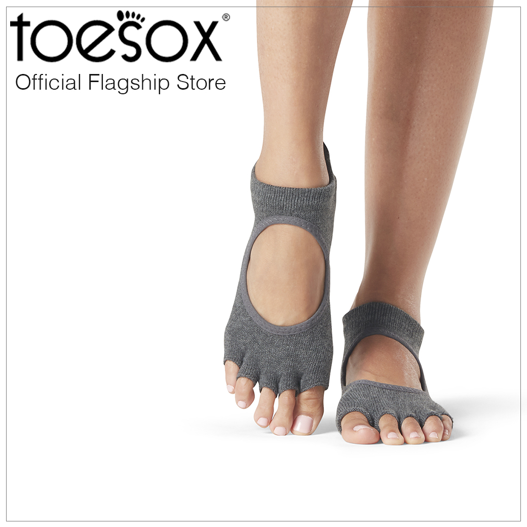 ToeSox โทซอคส์ ถุงเท้ากันลื่นแยกนิ้วเบลลาริน่า รุ่น Bellarina เปิดนิ้วเท้า