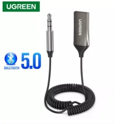 UGREEN Bluetooth Receiver 5.0 Adapter Hands-Free Bluetooth Car Kits AUX Audio 3.5mm Jack Stereo Music Wireless Receiver