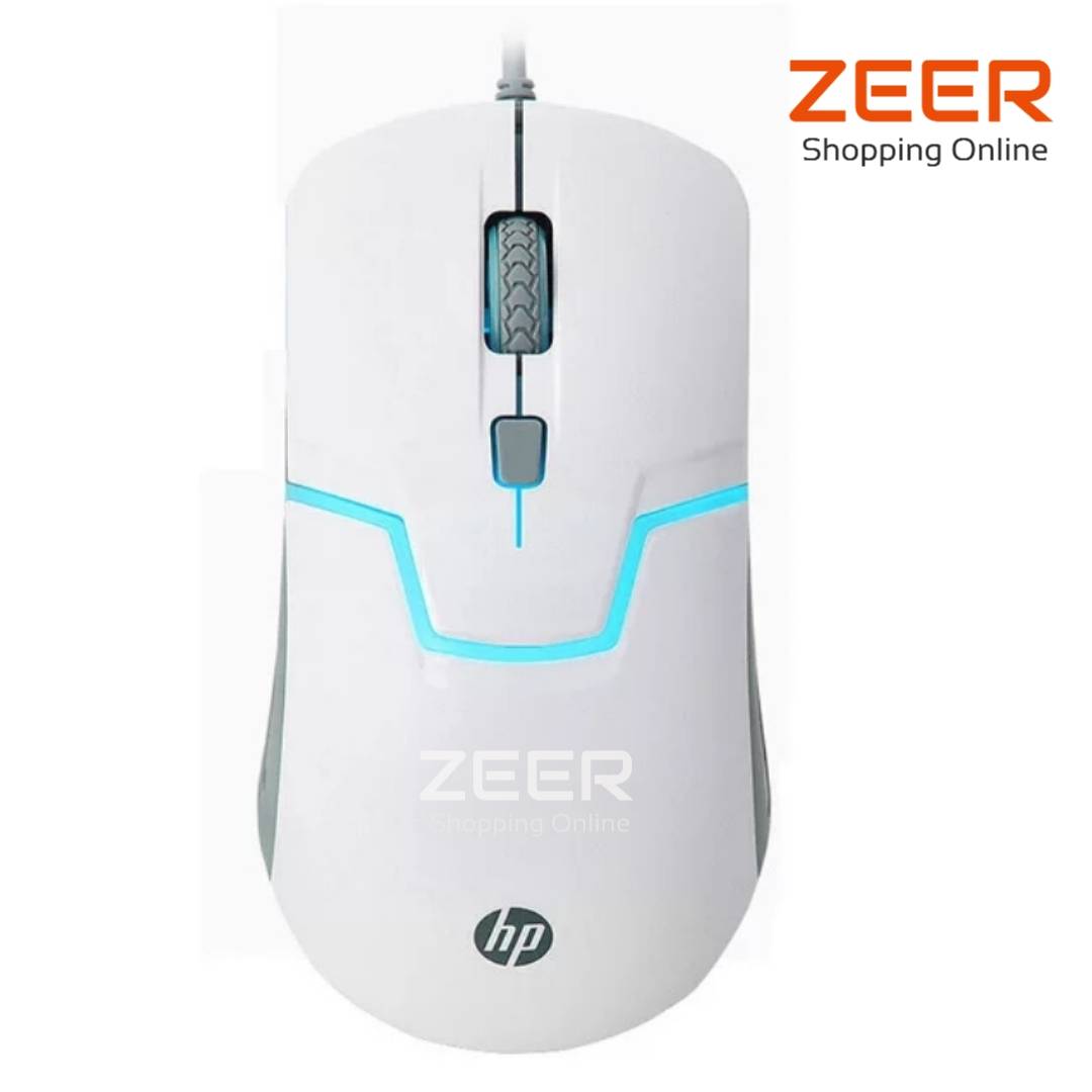 HP M100 Gaming USB Mouse เมาส์เกมมิ่ง มีไฟ Black ของแท้ Lazada.co.th