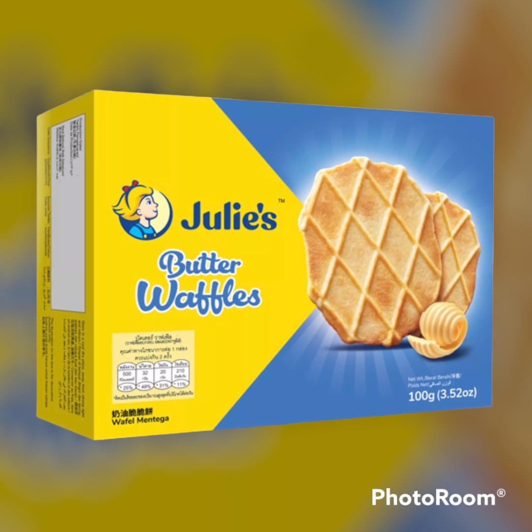 Julies Butter Waffles Biscuits Box 100g จูลี่ส์ วาฟเฟิลเนย Th