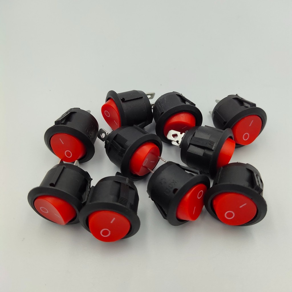 MODELKCD105 ร็อกเกอร์สวิตช์ สวิตช์กระดก สวิตช์ปุ่มกดกลมไม่มีแลมป์