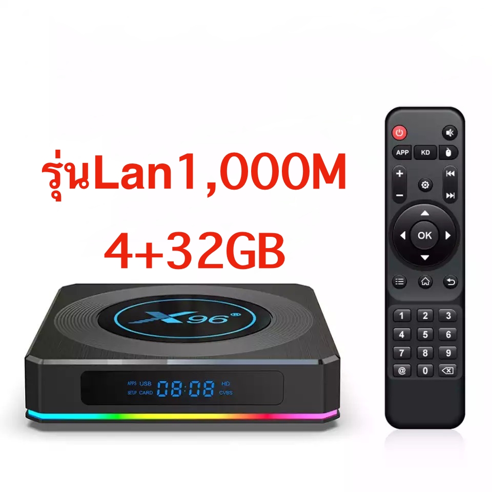 X96 X4 แรม 4GB / 32GB Wifi 5G Bluetooth CPU S905X4 Lan1,000M Android 11 ...