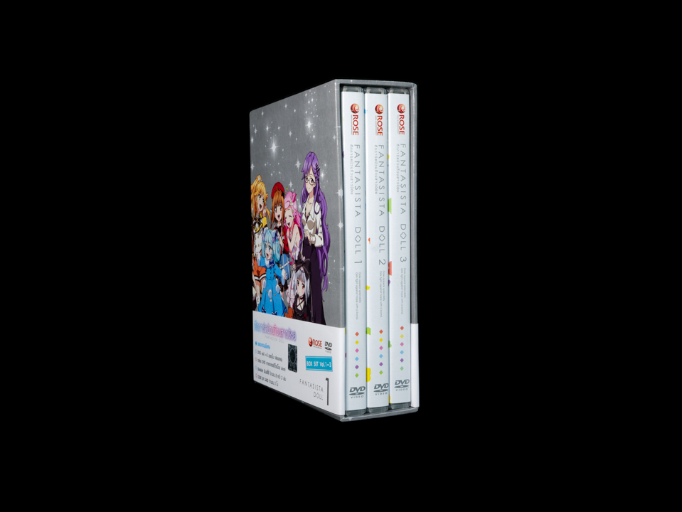 153462/DVD เรื่อง Fantasista Doll ศึกการ์ดป่วนก๊วนสาวน้อย Boxset 1 : 3 แผ่น ตอนที่ 1-6 แถมฟรี Booklet/390