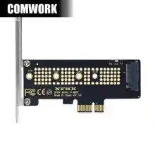 ภาพขนาดย่อของสินค้าการ์ดแปลง PCIe X1 to M.2 NVMe Gen3 3.0 ADAPTER M2 SSD HARDDISK ฮาร์ดดิสก์ M KEY COMWORK
