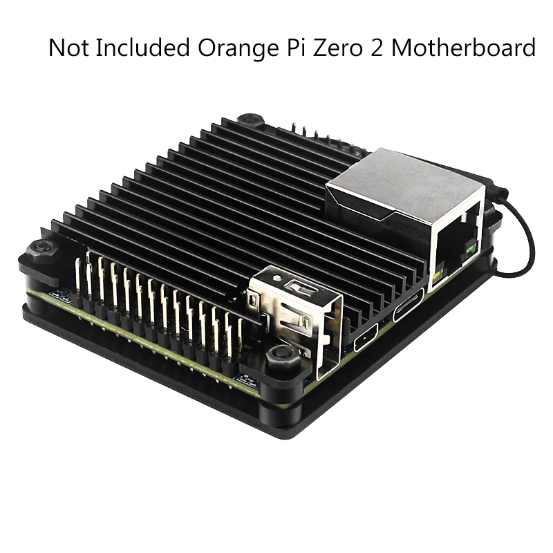 For Orange Pi Zero 2 Aluminum Case Development Board Protection Cooling Shell Metal Protective Passive Cooling Enclosure