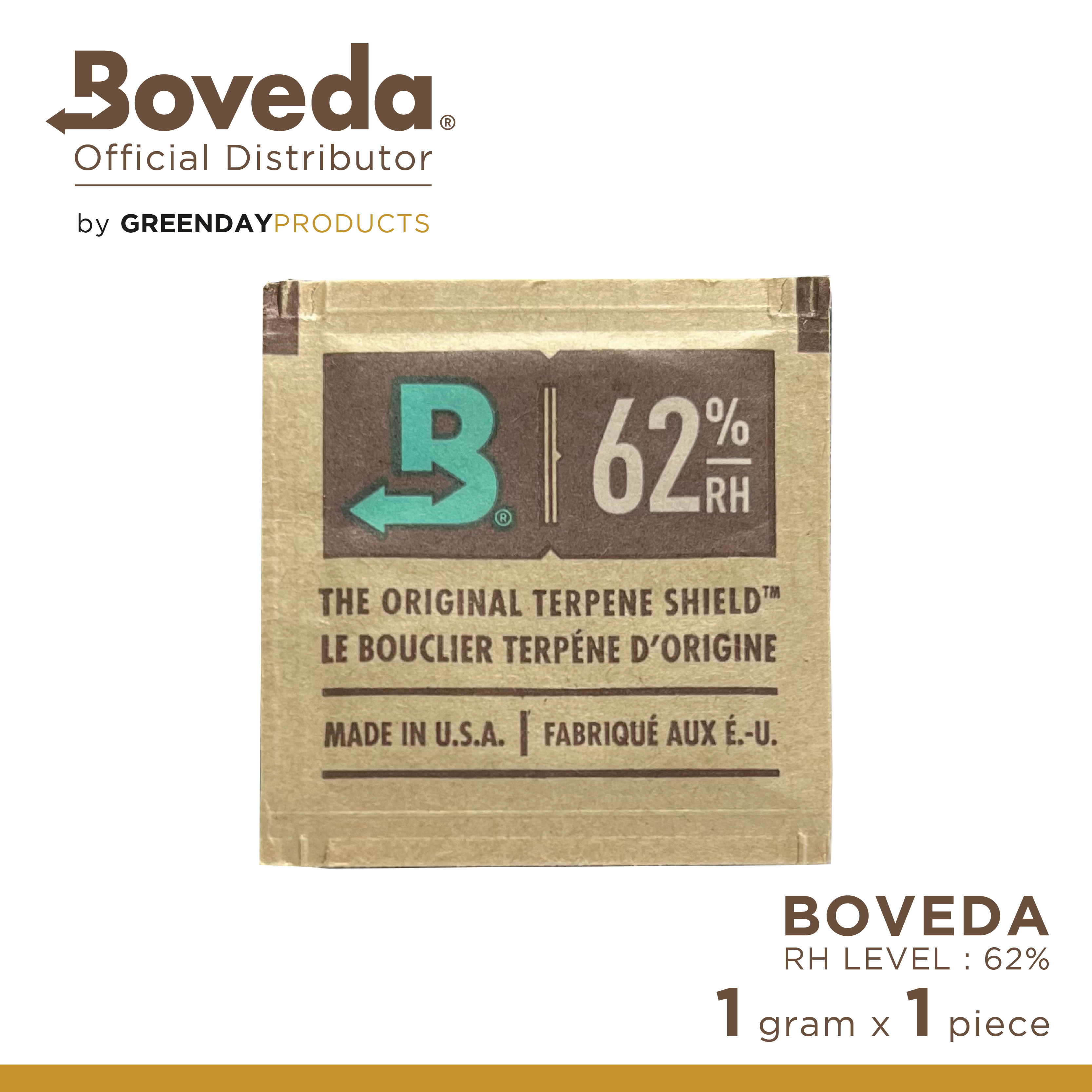 BOVEDA OFFICIAL 2-Way Humidity Control ( 1gram 62% rh 1 pcs ) ซองควบคุม ...