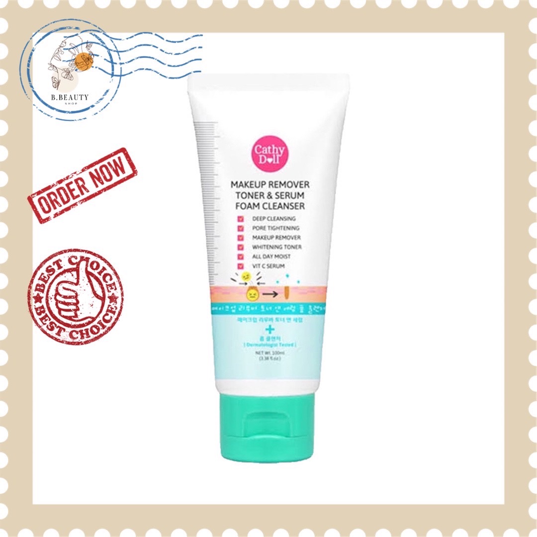 Cathy Doll MakeUp Remover Toner Serum Foam Cleanser เคที่ดอ