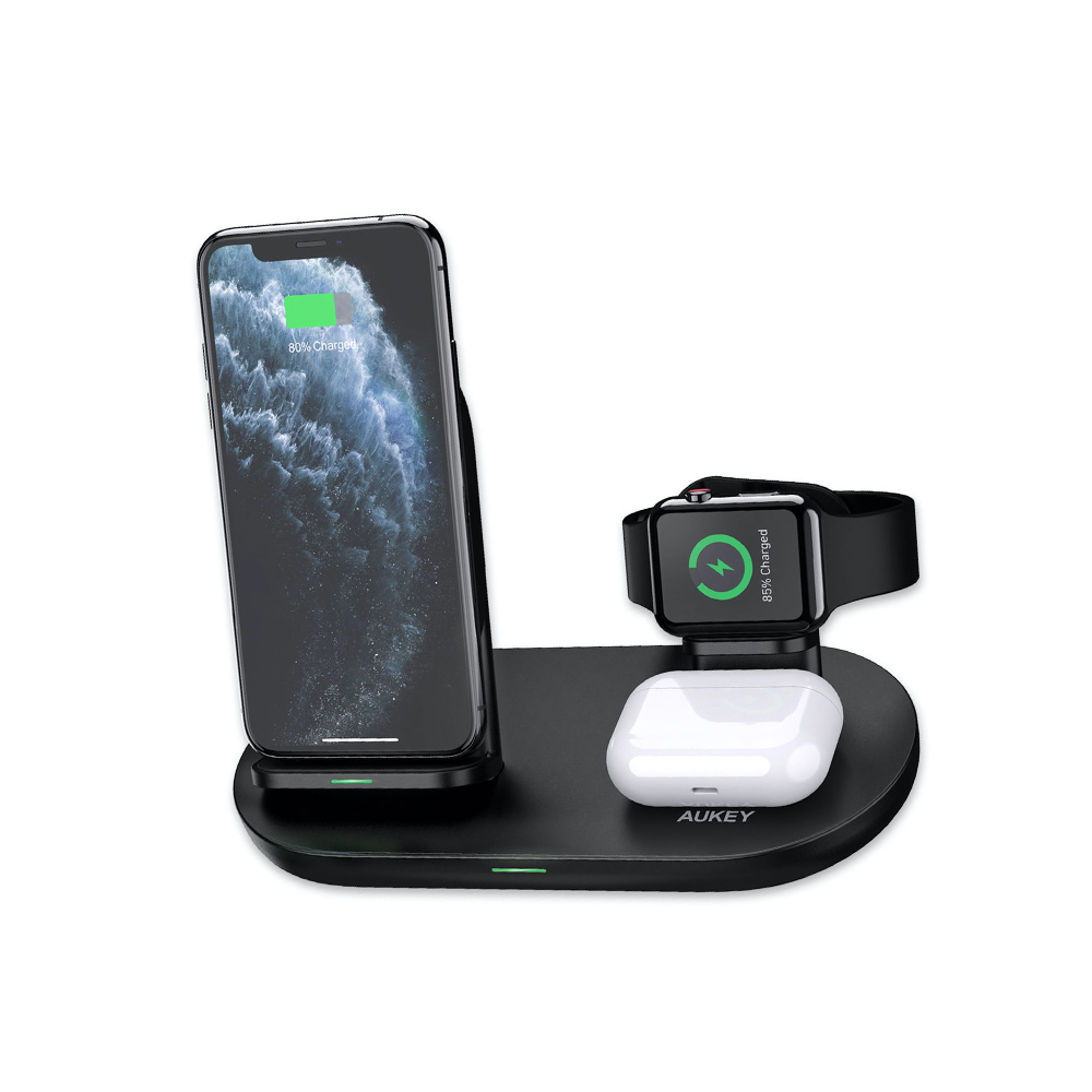 Aukey Aircore Series In Wireless Charger Station Lc A Black Lazada Co Th