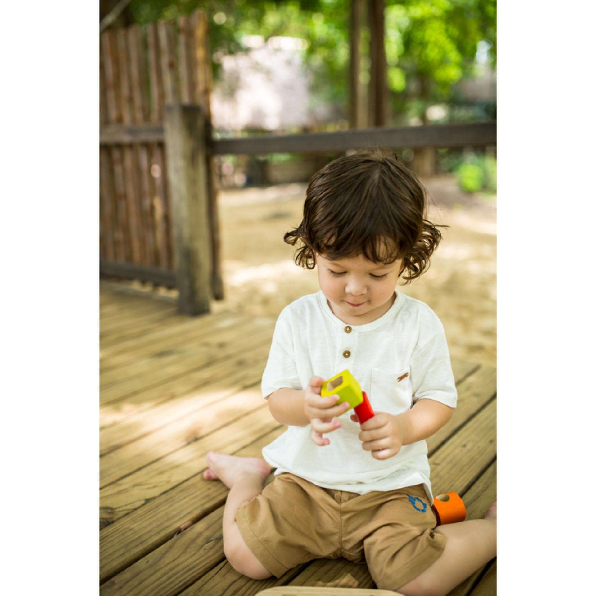 PlanToys Sorting Boat ของเล่นไม้เรือฝึกทักษะ ของเล่นเด็ก 18 เดือน