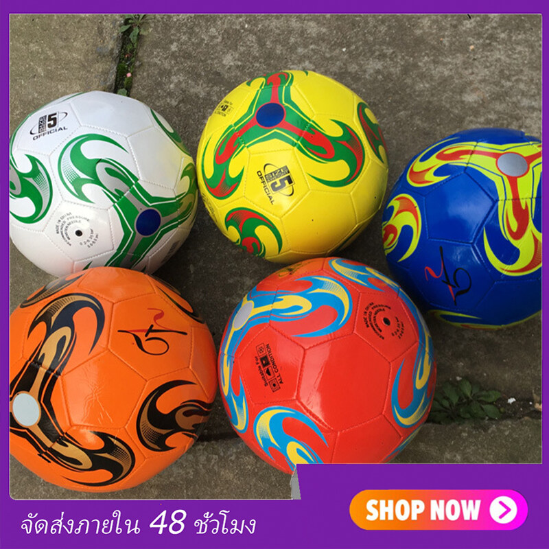 ลูกฟุตบอล ลูกบอล มาตรฐานเบอร์ 5 Soccer Ball มาตรฐาน หนัง Pu นิ่ม มันวาว ทำความสะอาดง่าย ฟุตบอล Soccer Ball บอลหนังเย็บ ลูกบอล. 
