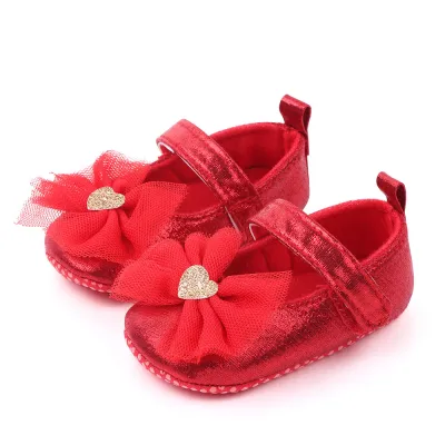 0-1 Year Old Baby Princess Shoes Baby Shoes Sequin Bow Soft Bottom Non-slip Toddler Shoes Baby Shoes