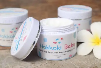 Hokkoki Baby ครีมทาเท้าขาว ครีมน้ำนมม้าสกัดเย็น 100g. ( 1 กระปุก ) #สินค้ามีจำนวนจำกัด