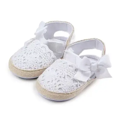 Lace Flower Baby Girl Shoes Kids Girls Princess Shoes Newborn Toddler First Walkers New Leaning Walker Flat Shoes