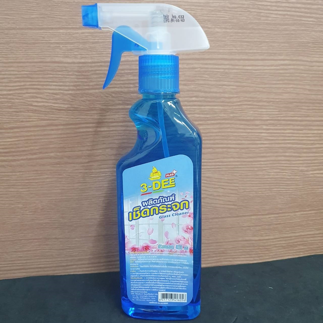 น้ำยาเช็ดกระจก และพื้นผิว ลดความมัน 3Dee Glass Cleaner 400ml. เช็ดครัว