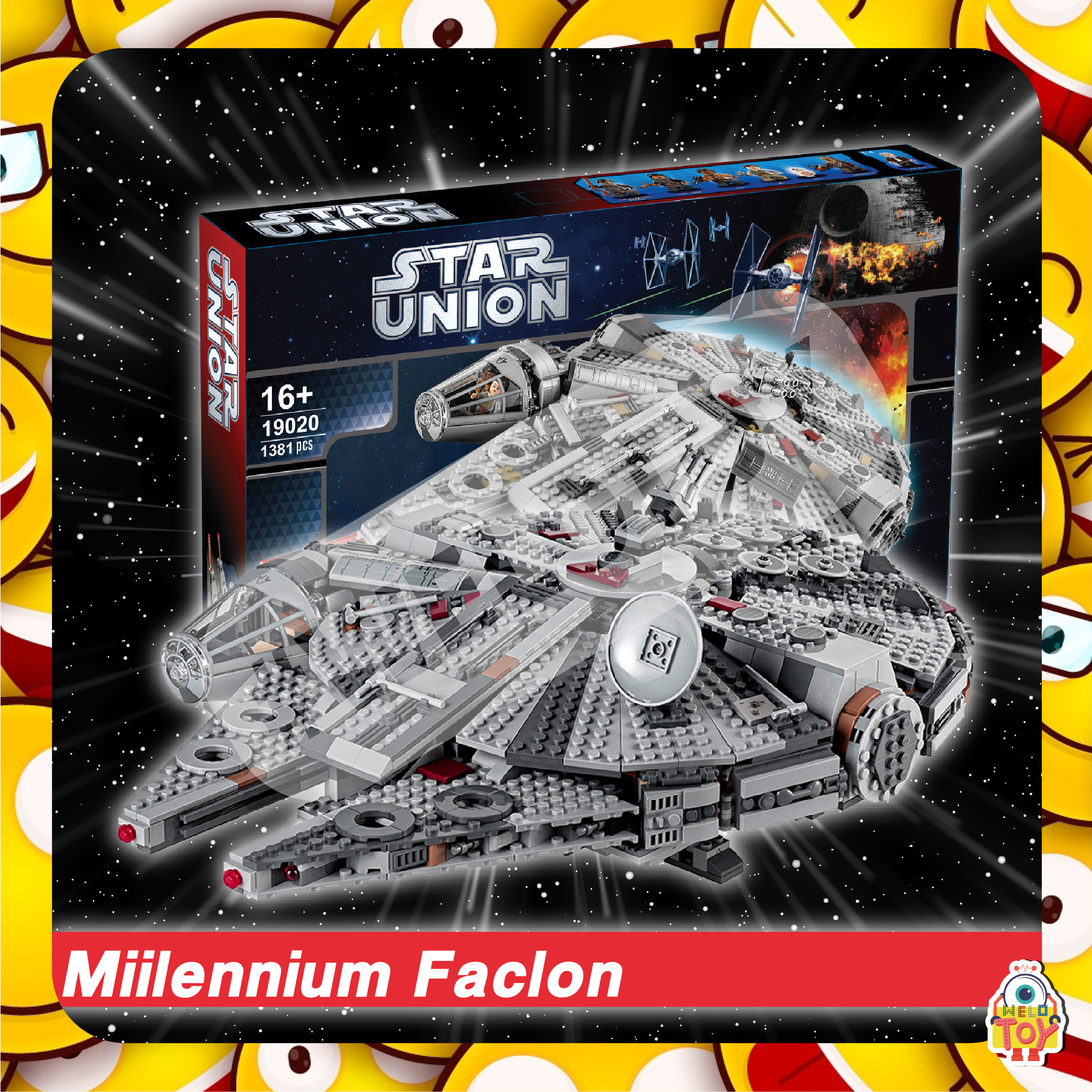 ตัวต่อ 19020 ยานสตาร์วอร์ฟาร์คอน Milennium Falcon จำนวน 1,381+ ชิ้น