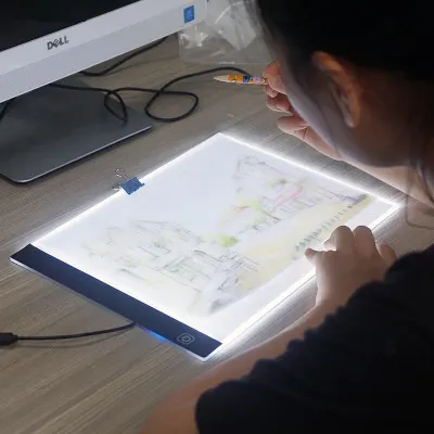 A4 LED แท็บเล็ตการวาดภาพดิจิตอลกราฟิกแผ่น USB กล่องไฟ LED คณะกรรมการคัดลอกอิเล็กทรอนิกส์ศิลปะกราฟิกจิตรกรรมเขียนตาราง