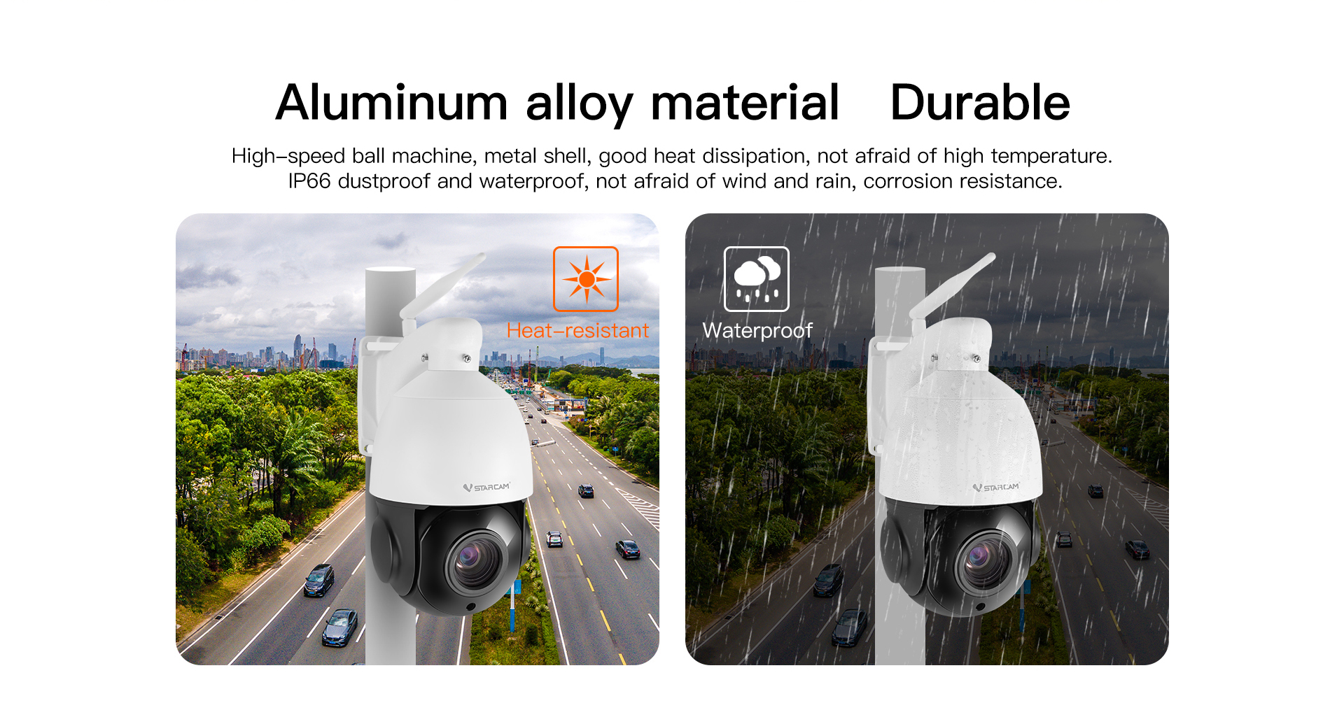 Vstarcam CS66Q-X18 กล้องวงจรปิดไร้สาย ความละเอียด 4MP(1440P) กล้องนอก ...