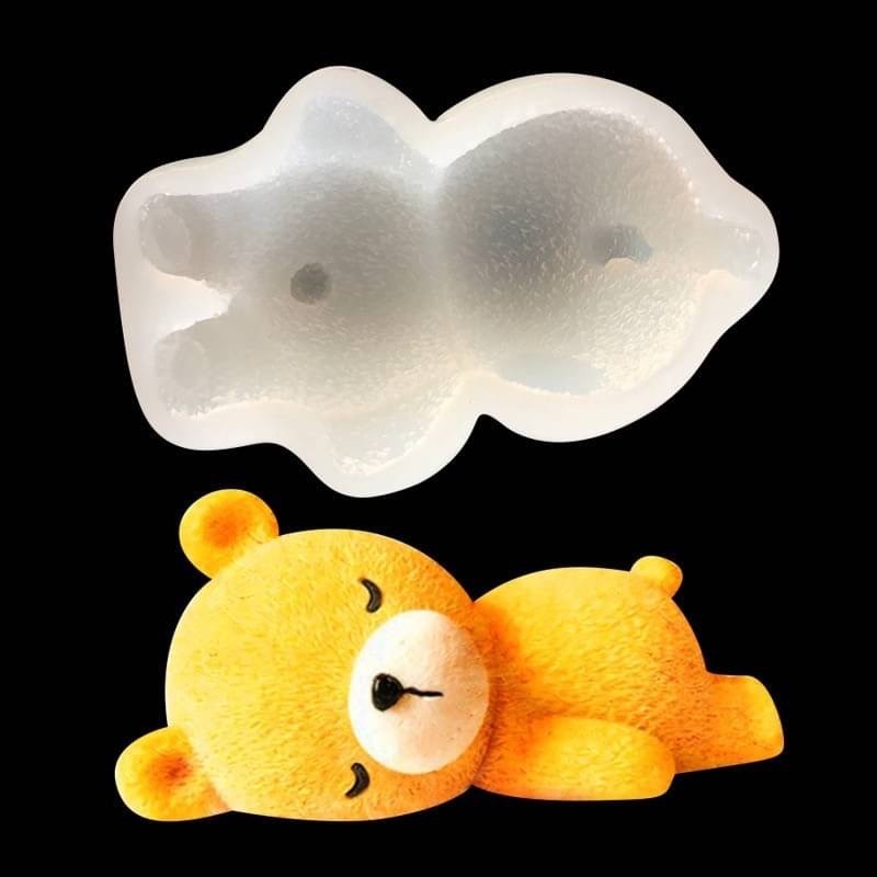 Little bear silicone mold ซิลิโคนบล็อครูปหมี 5 มิติ v สามารถใช้ทำ พิมพ์ขนม พิมพ์วุ้น พุดดิ้งเจล เป็นบล็อคทำน้ำแข็ง