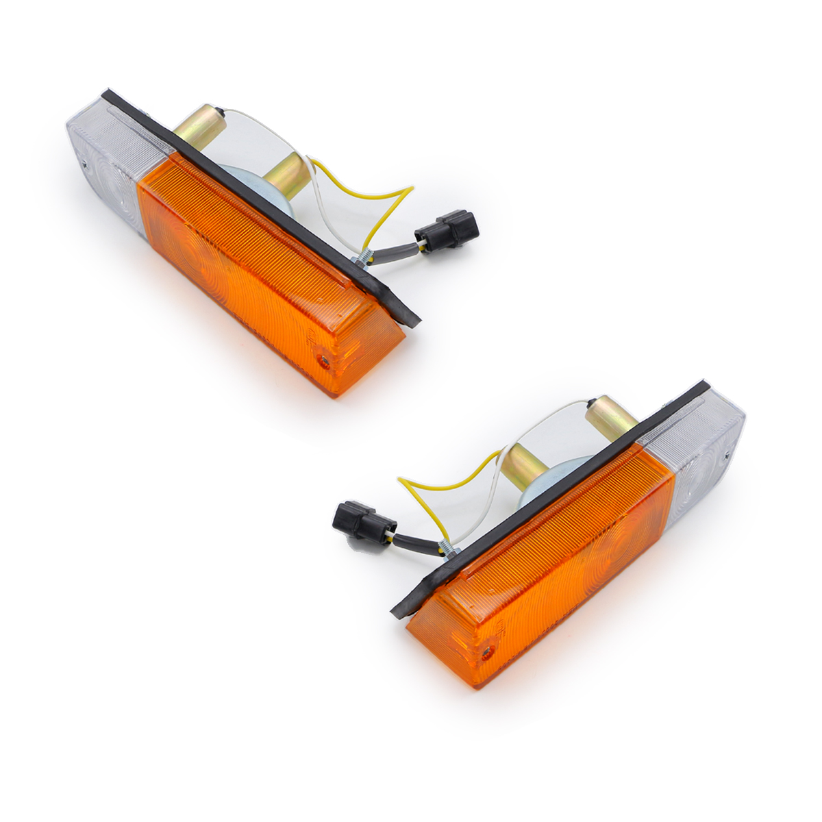 ไฟเลี้ยวกันชนหน้า ซ้าย+ขวา สีส้มใส จำนวน 2ชิ้น สำหรับใส่รถ Datsun