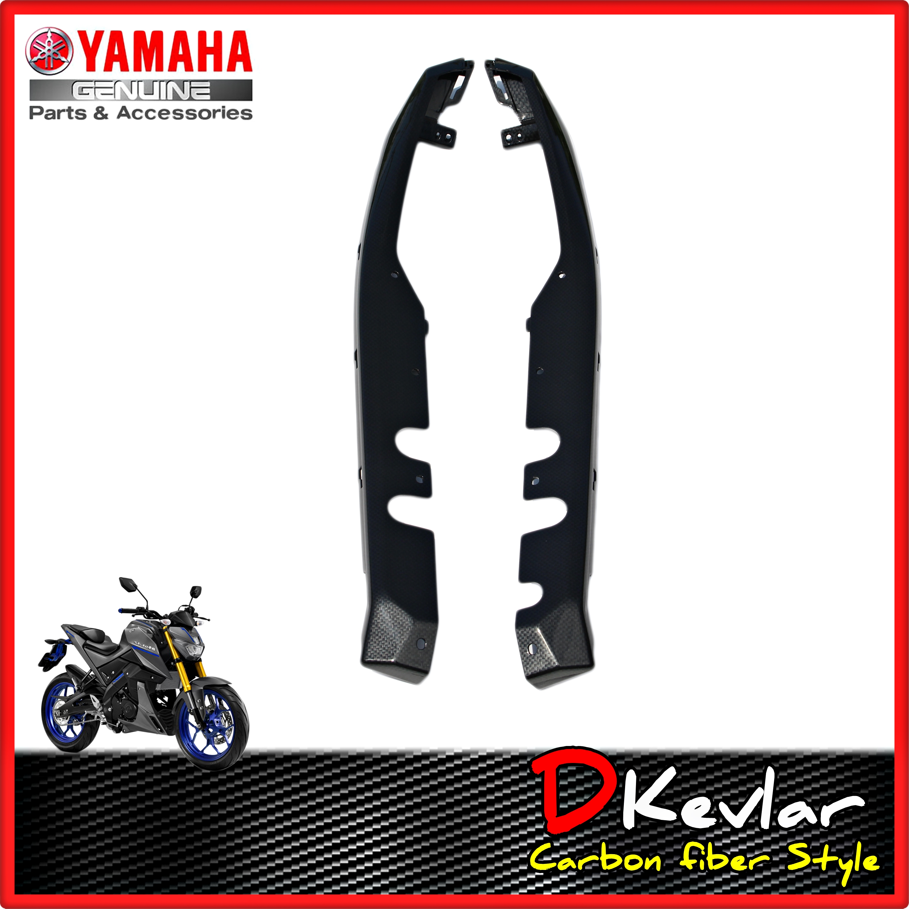 ฝาข้างตัวล่าง M-SLAZ ลายเคฟล่า D-Kevlar Duke Shop YAMAHA M-SLAZ ฝาข้างตัวล่าง อะไหล่แท้เบิกศูนย์