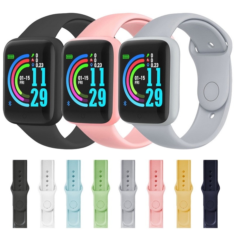 Soft Silicone Watch Strap for D28/ D20/ Y68/ Y68PLUS/ X6 Plus Durable Smartwatch Wristband