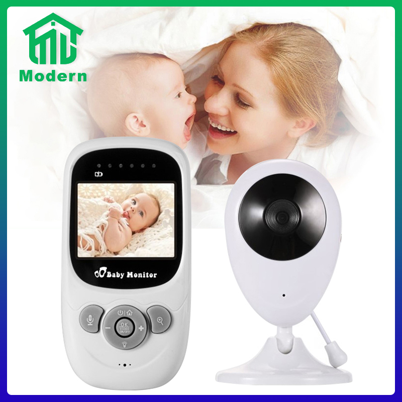 Modern AIDLS กล้องวิดีโอสำหรับเด็กทารกมีโหมดมองกลางคืน มีไมค์และลำโพงที่ตัวกล้องและรีโมต แสดงผลอุณหภูมิได้ จอ LCD Baby Monitor Wireless