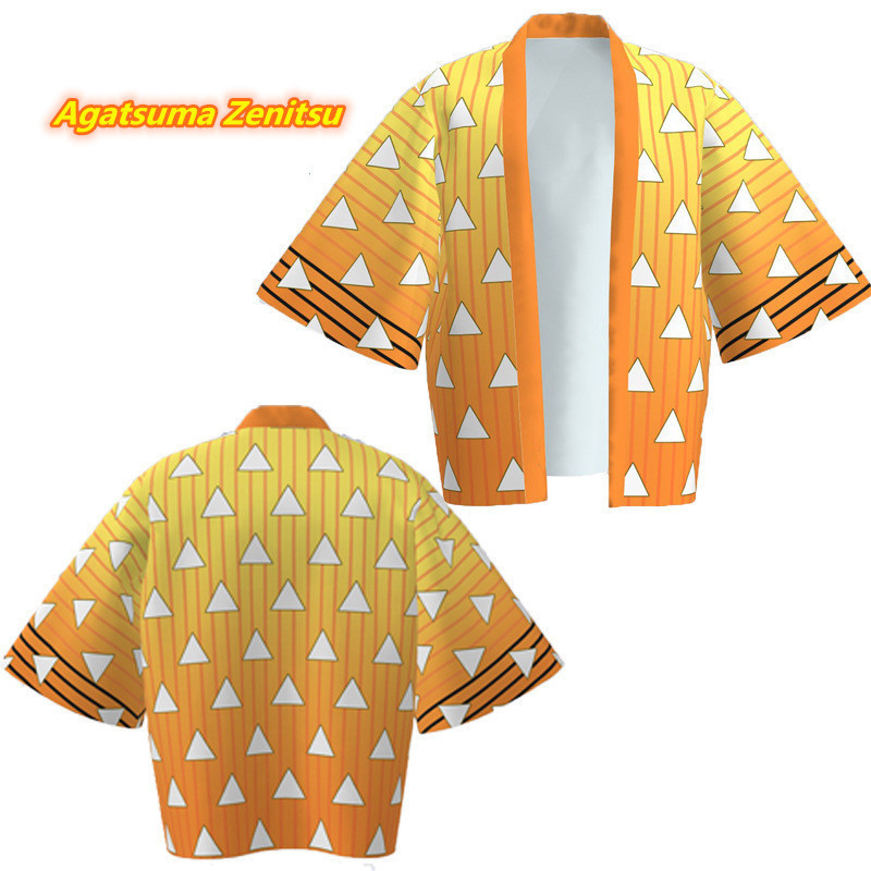 【COD】Demon Slayer Kimetsu No Yaiba Cosplay Costume Kamado Tanjirou Agatsuma Zenitsu Kochou Shinobu เด็กผู้ใหญ่เสื้อคลุมชุดนอนกิโมโน Kid/Adult Kimono Haori Shirt ชุดคอสเพลย์ เสื้อดาบพิฆาตอสูร ชุดชิโนบุ ชุดดาบพิฆาตอสูรชุดดาบพิฆาสูร