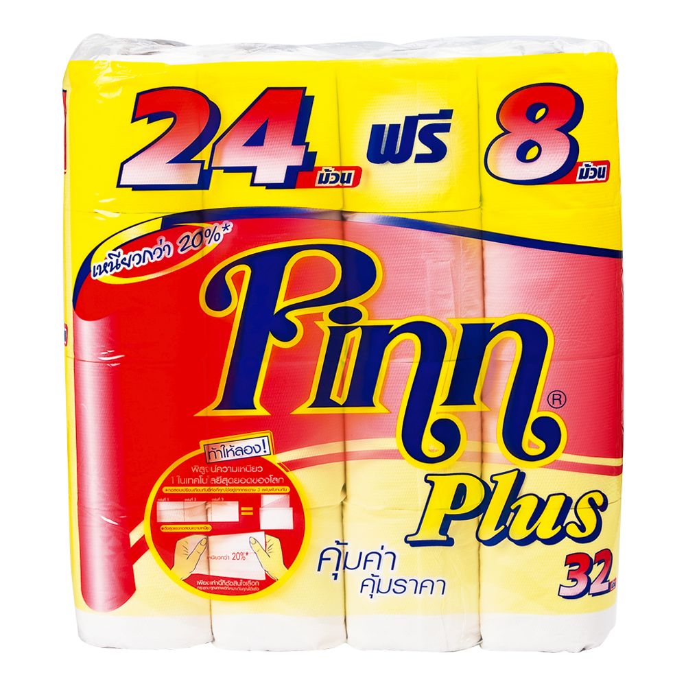 พินน์พลัส กระดาษชำระ (24+8 ม้วน)/Pin Plus toilet paper (24 + 8 rolls)