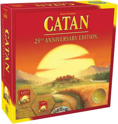 CATAN Board Game 25th Anniversary Edition - Includes The Base Game and The 5-6 Player Extension