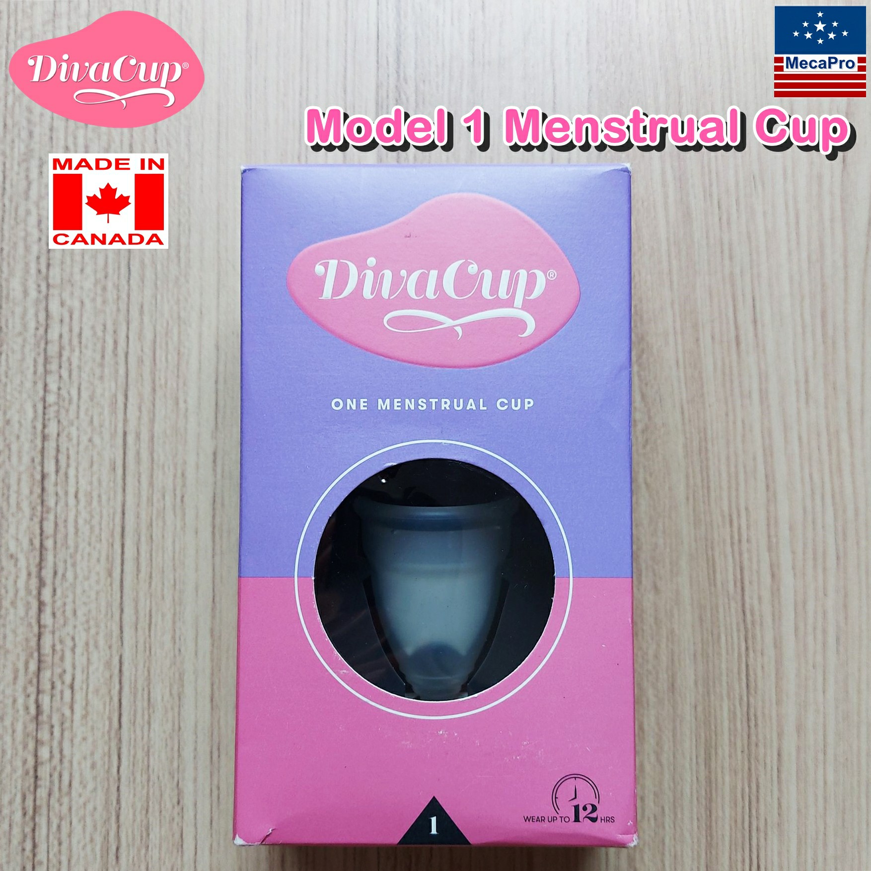 DivaCup® Model 1 Menstrual Cup ถ้วยประจำเดือน สำหรับประจำเดือนมาปานกลาง