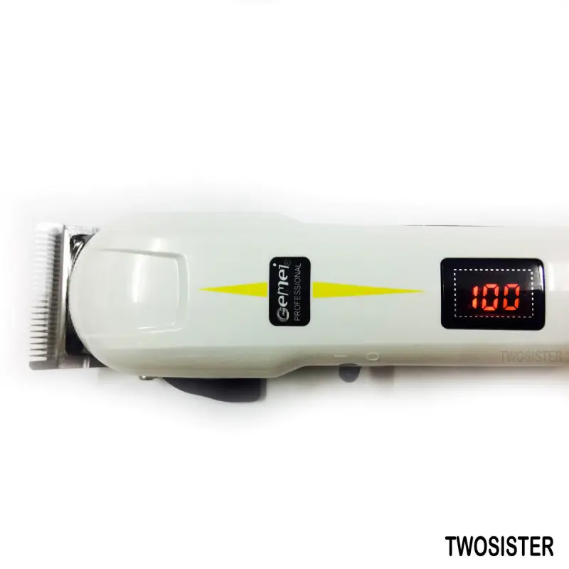 ภาพสินค้าGeemy Twosister ปัตตาเลี่ยนไร้สาย Geemy รุ่น GM-6008 PROFESSIONAL HAIR CLIPPER(White) gm 6008 gemei จากร้าน Twosister shop บน Lazada ภาพที่ 4