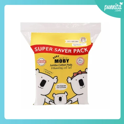 Baby Moby สำลีแผ่นใหญ่ Jumbo pads 170 g [Punnita Authorized Dealer]