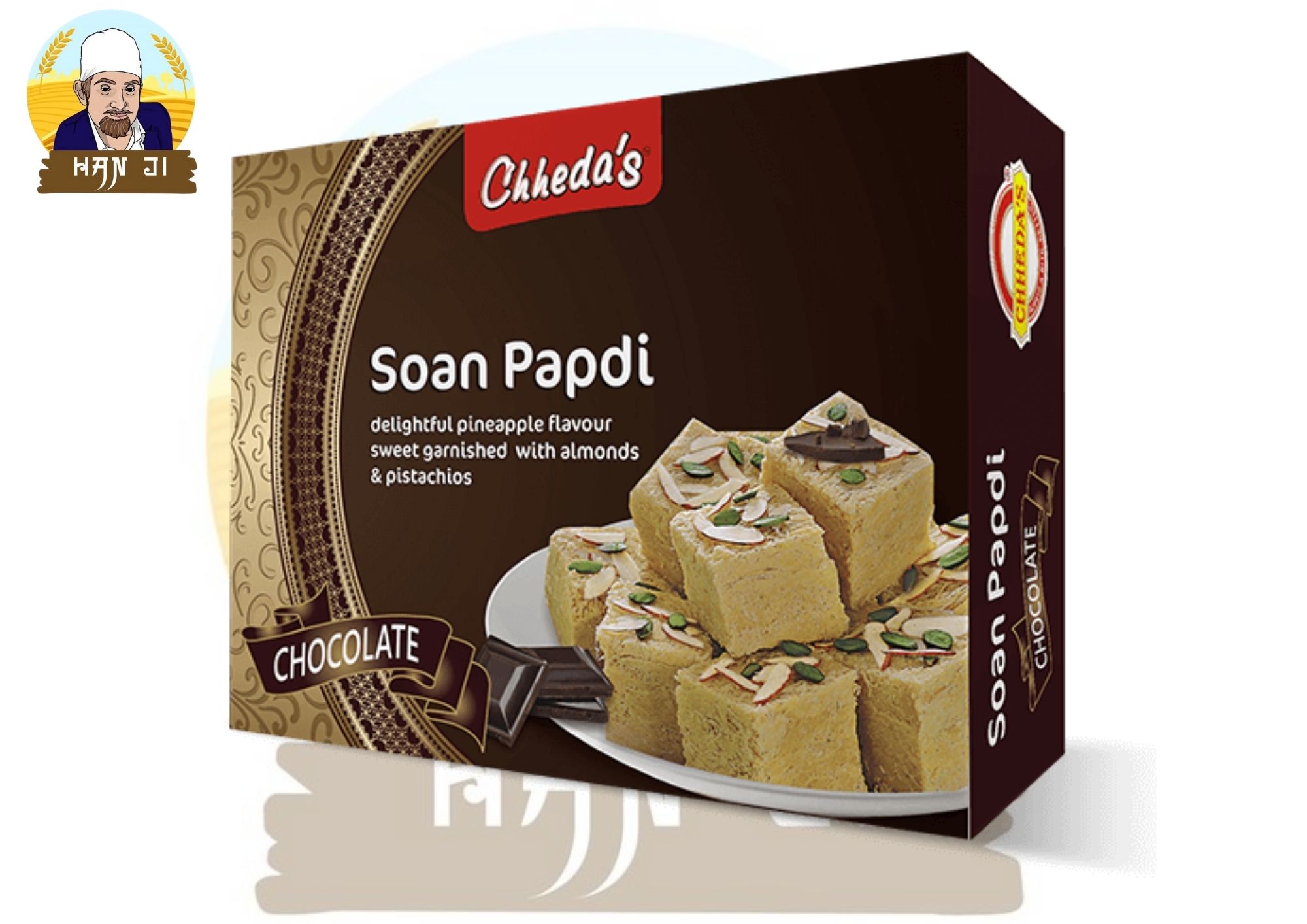 Chheda's Soan Papdi Chocolate สายไหมอินเดีย รสช็อคโกแลต 240 กรัม