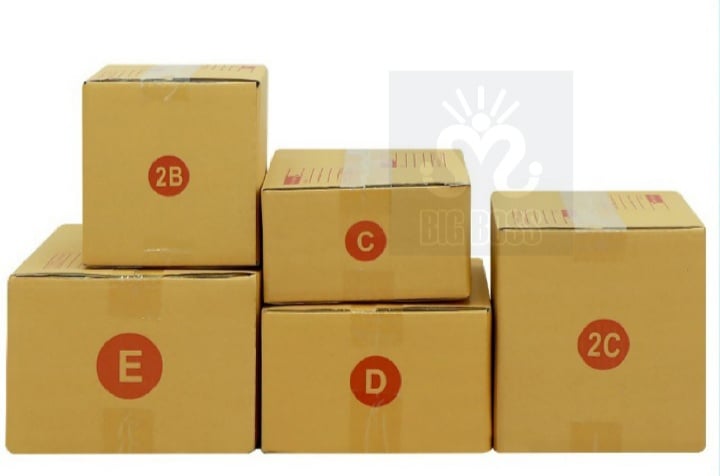 แพ็ค 10-20 ใบ กล่องไปรษณีย์ เบอร์ C / 2B / D / 2C / E กล่องพัสดุ กล่อง กล่องไปรษณีย์แบบพิมพ์