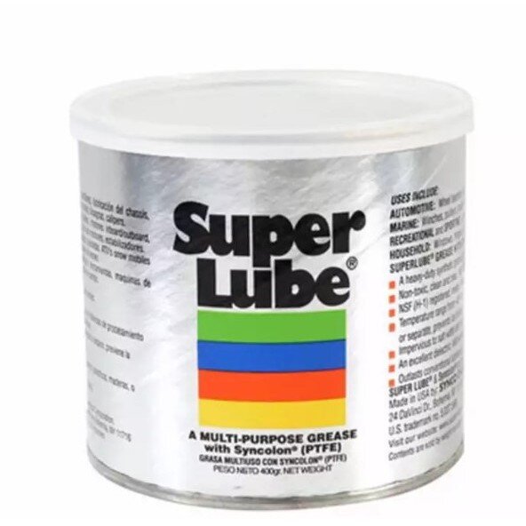 SUPER LUBE 41160 สูตร Synthetic Grease Multi-purpose Canister จารบีขาว ขนาด 400 g SUPER LUBE®จาระบีขาวสารพัดประโยชน์ กระป๋อง 400 กรัม