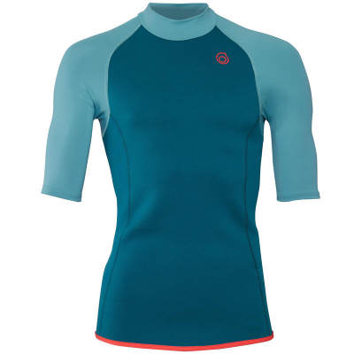 SUBEA เสื้อนีโอพรีนป้องกันอุณหภูมิแขนสั้นสำหรับผู้ชาย Men's Short-Sleeve Neoprene Top 100 - Turquoise
