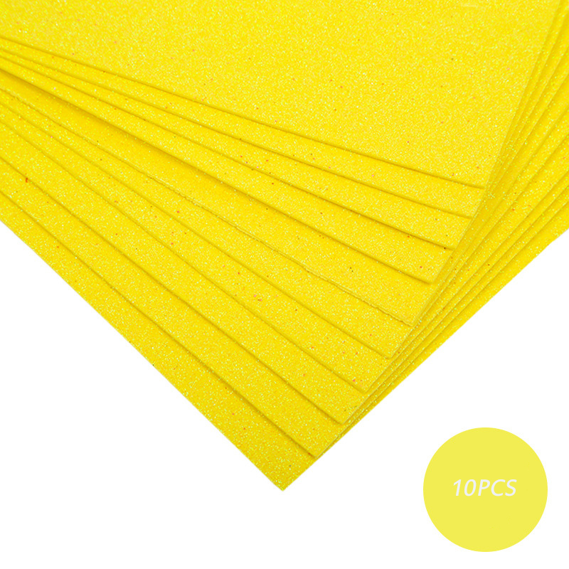 A4 10pcs Foamiran Glitter Foam Paper Shiny Paper for Children's Craft