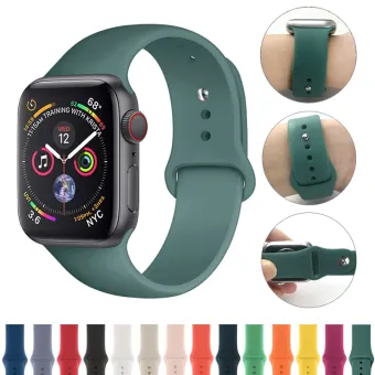 Soft Silicone Replacement Sport Band For Apple Watch 44mm Strap For Apple Watch 4 5 44à¸¡à¸¡ À¸ªà¸²à¸¢à¸à¸²à¸¬ À¸à¸²à¸ À¸­à¸¡ À¸­ Lazada Co Th