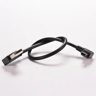 Elector USB 2.0 A Right male plug to Mini B 5P Right Angle Male plug Cable Adapter Cord