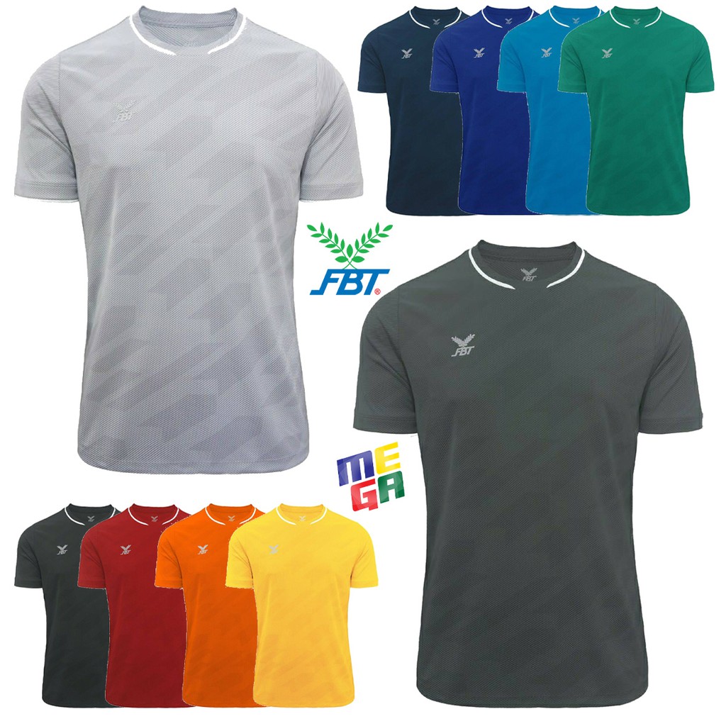 New 2021 เสื้อกีฬา คอกลม FBT แขนสั้น เสื้อกีฬา เสื้อออกกำลังกาย ชุดกีฬา เอฟบีที ของแท้ แบรนด์ไทย BA2-201