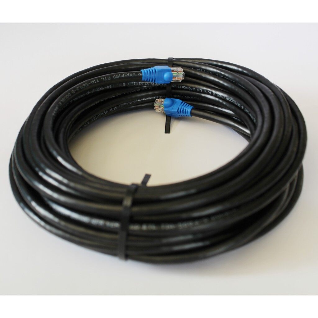 โปรโมชั่น สายแลน (ภายนอก) Lan Outdoor Cat6 Link แท้ พร้อมใช้งาน  เข้าหัวสำเร็จ แบ่งตัด ขนาด 15 - 90 เมตร ราคาถูก สายแลน สาย สายไฟ สาย Cat  สายแลนเน็ต Cable สายอินพุต อินเตอร์เน็ต Internet - Pu Sandaw Shop -