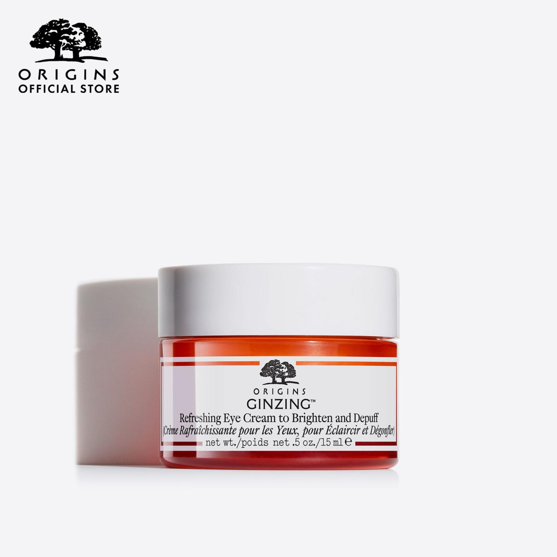 ออริจินส์ Origins GinZing Refreshing Eye Cream to Brighten and Depuff 0.5 oz. / 15 ml
