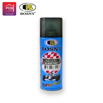 BOSNY BLACK TINT Spray Paint 400cc (Transparent Black Color)