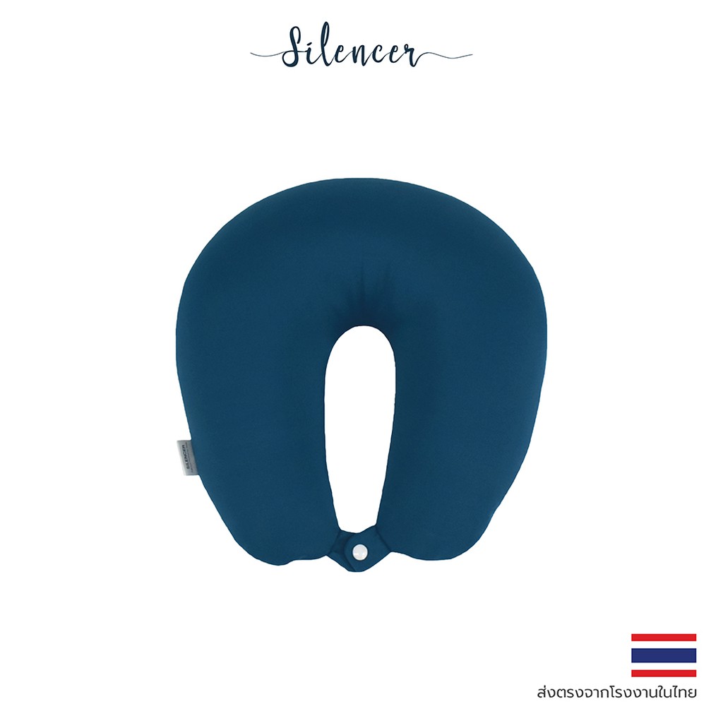 (Promotion+++) [Official Store] Silencer Neck Pillow หมอนรองคอบรรจุเม็ดโฟม ราคาถูก หมอน ผ้าห่ม หมอน ยางพารา หมอน สุขภาพ หมอน อิง