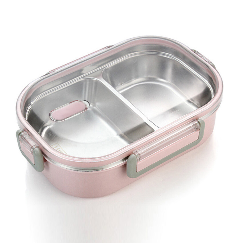 Ryback Lunch Box, Stainless Steel Bento Box, 2 Compartment Food