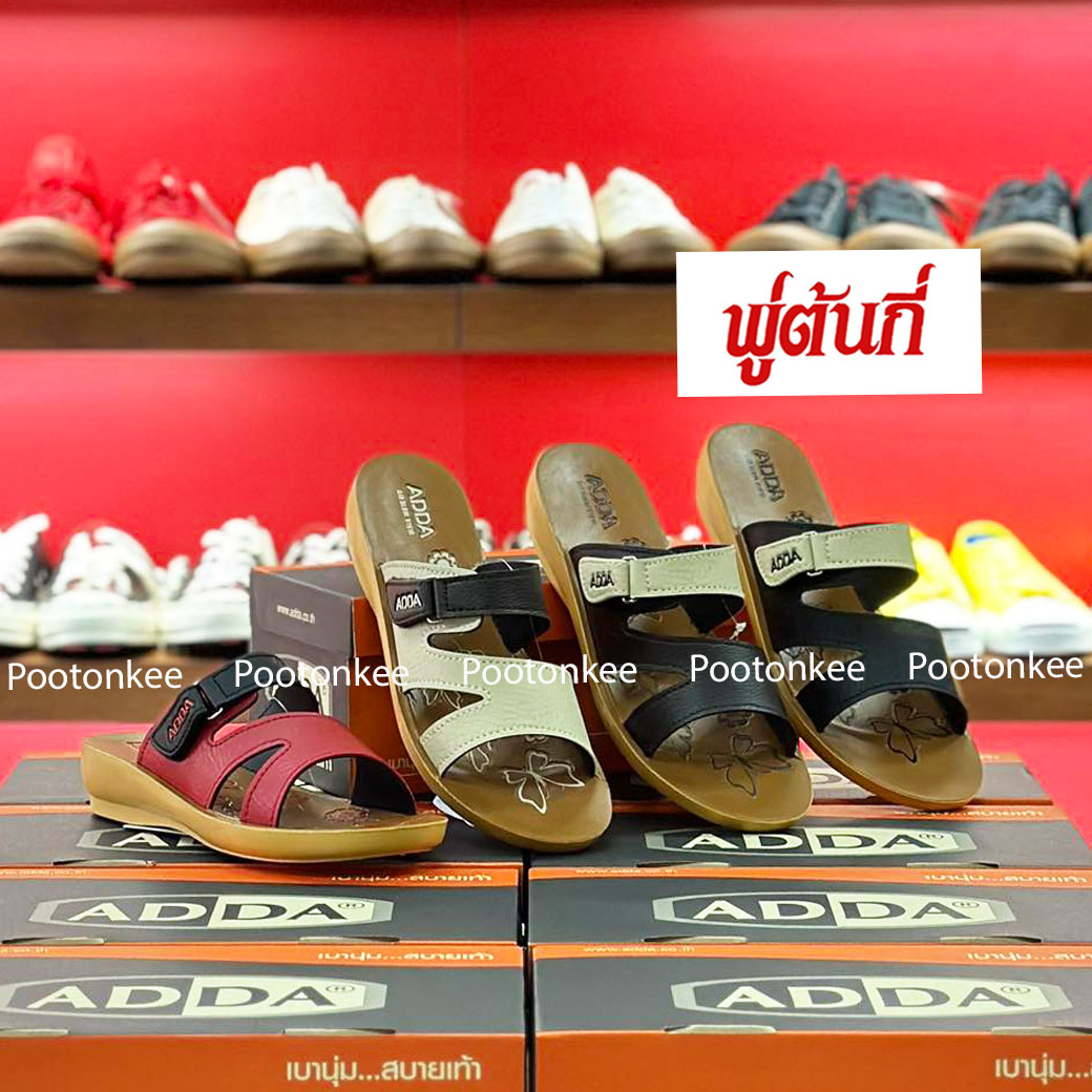 ADDA รองเท้าแตะ แอ๊ดด้า รองเท้าลำลอง แบบสวมหัวโต รุ่น 5TD75-M1 ไซส์ 7 ...